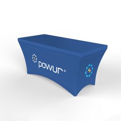 Image of Powur Royal Logo 6ft Stretch Table Throw