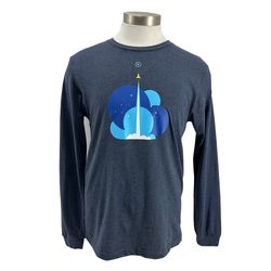 Image of Powur Rocket Ship Unisex Long Sleeve Tee