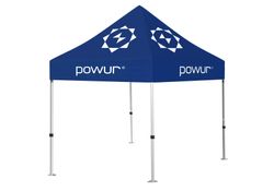 Image of Powur Dark Blue 10x10 Event Tent with Wheeled Carry Bag
