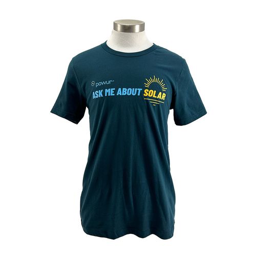 Ask Me About Solar Unisex Tee image thumbnail