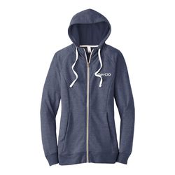 Image of District Women's Perfect Tri French  Terry Full-Zip Hoodie