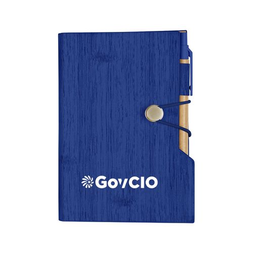 4" x 6" Woodgrain Look Notebook With Sticky Notes And Flags image thumbnail