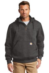 Image of Carhartt Rain Defender Paxton Heavyweight Hooded Zip Mock Sweatshirt