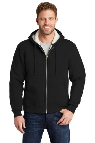 CornerStone Heavyweight Sherpa-Lined Hooded Fleece Jacket image thumbnail