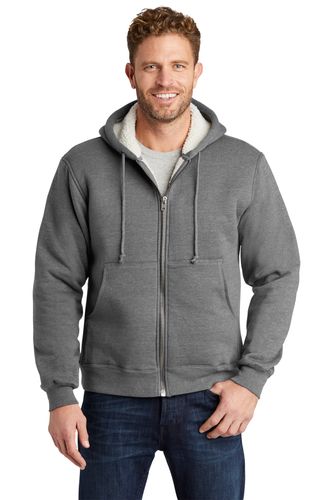 CornerStone Heavyweight Sherpa-Lined Hooded Fleece Jacket image thumbnail