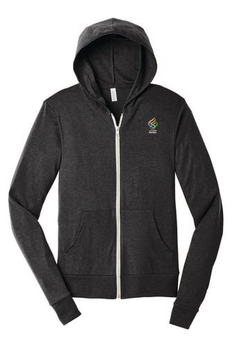 BELLA+CANVAS® Unisex Triblend Full-Zip Lightweight Hoodie image thumbnail