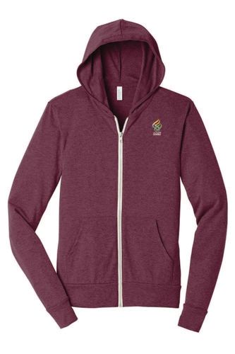 BELLA+CANVAS® Unisex Triblend Full-Zip Lightweight Hoodie image thumbnail