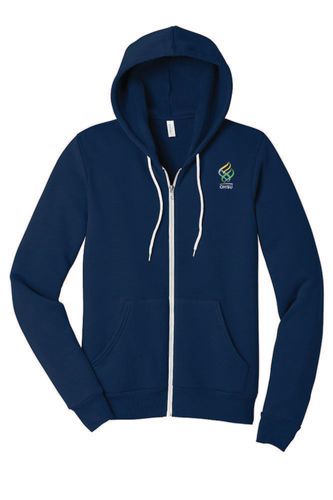 BELLA+CANVAS® Unisex Poly-Cotton Fleece Full-Zip Hoodie image thumbnail