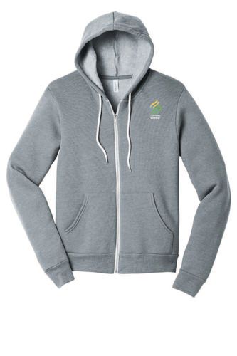 BELLA+CANVAS® Unisex Poly-Cotton Fleece Full-Zip Hoodie image thumbnail