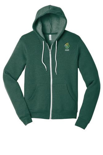 BELLA+CANVAS® Unisex Poly-Cotton Fleece Full-Zip Hoodie image thumbnail