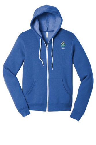 BELLA+CANVAS® Unisex Poly-Cotton Fleece Full-Zip Hoodie image thumbnail