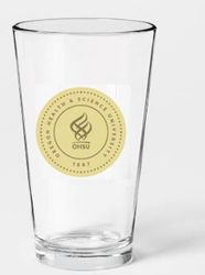 Image of 16 oz. Drinking Glass w/OHSU Seal