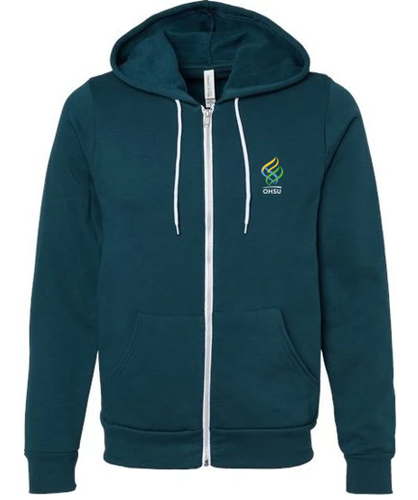 BELLA+CANVAS® Unisex Poly-Cotton Fleece Full-Zip Hoodie image thumbnail