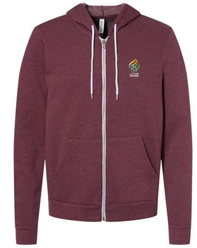 BELLA+CANVAS® Unisex Poly-Cotton Fleece Full-Zip Hoodie image thumbnail