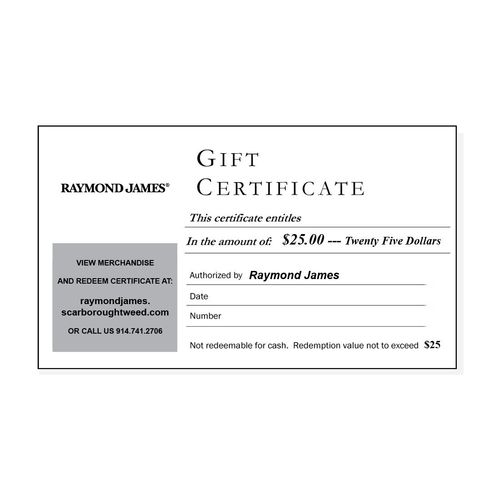 $25 E-Gift Certificate  image thumbnail