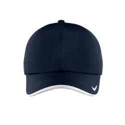 Image of Nike Dri-FIT Swoosh Perforated Cap - Navy (Customized) 