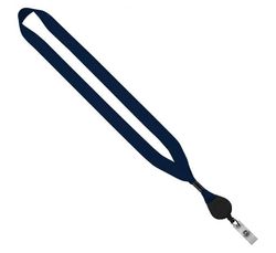 Image of Lanyard with Metal Crimp & Retractable Badge Reel (Customized)