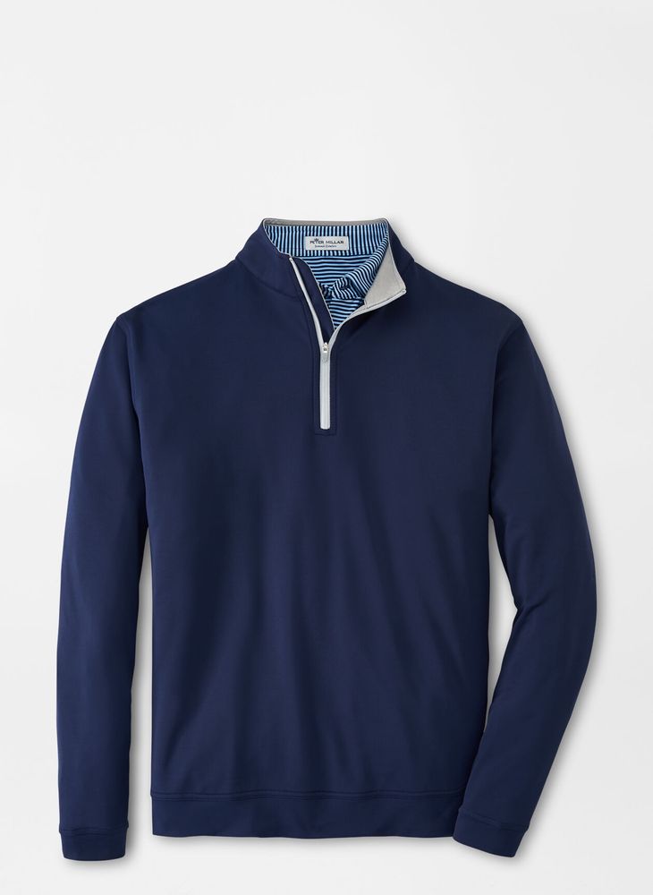 Peter Millar Perth Performance Quarter Zip - Men's Navy primary image