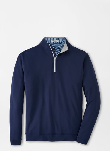 Peter Millar Perth Performance Quarter Zip - Men's Navy image thumbnail