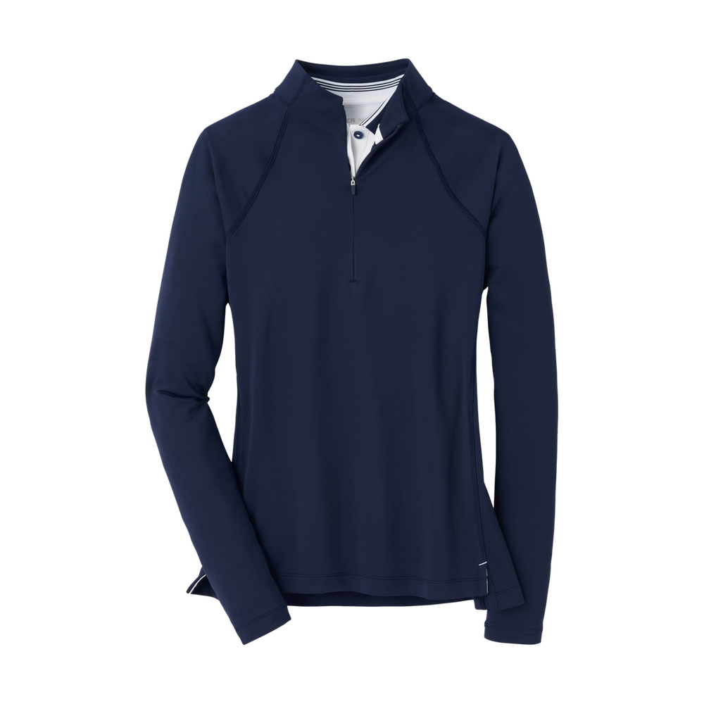 Peter Millar Perth Performance Quarter Zip – Women's Navy (Customized)  primary image