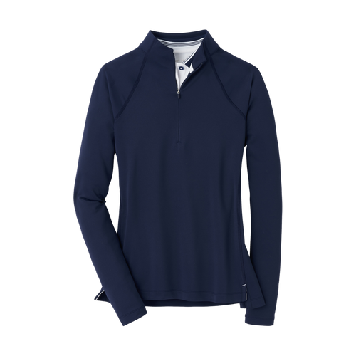 Peter Millar Perth Performance Quarter Zip – Women's Navy (Customized)  image thumbnail