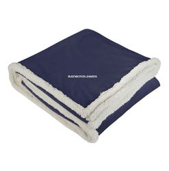 Image of Sherpa Blanket - Navy