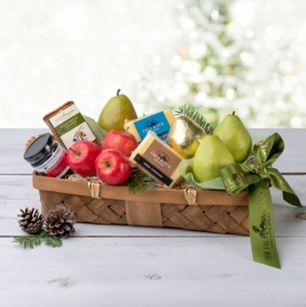 The Fruit Company - Pears, Apples, and Cheese Basket primary image