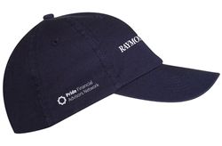 Image of Garment Washed Cotton Twill Cap - Navy (PFAN Logo)