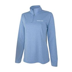 Image of Charles River Stretch Quarter Zip - Women's Light Royal Heather
