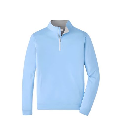 Peter Millar Perth Performance Quarter Zip - Men's Cottage Blue image thumbnail