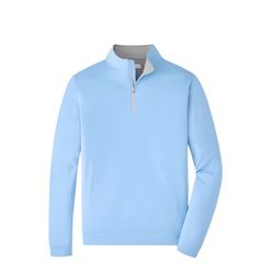 Image of Peter Millar Perth Performance Quarter Zip - Men's Cottage Blue