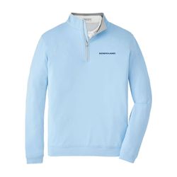 Image of Peter Millar Perth Stretch Loop Terry Quarter-Zip - Cottage Blue