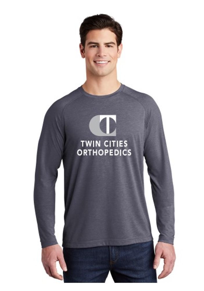 Unisex Long Sleeve Navy Raglan Tee  primary image