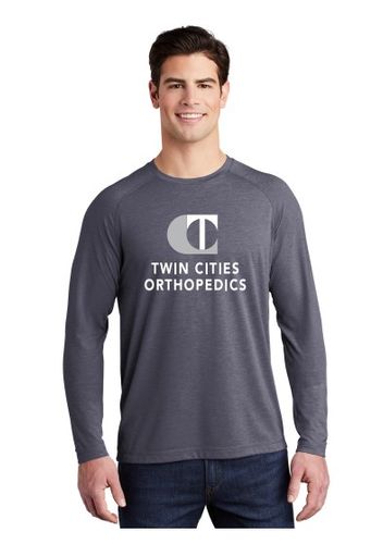 Unisex Long Sleeve Navy Raglan Tee  image thumbnail