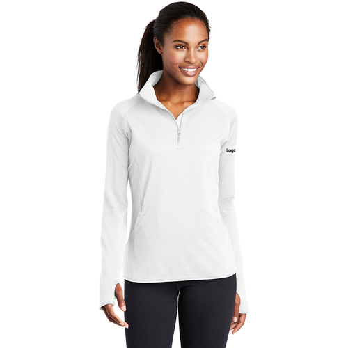 Sport-Tek Ladies Sport-Wick Stretch 1/2 Zip Pullover image thumbnail