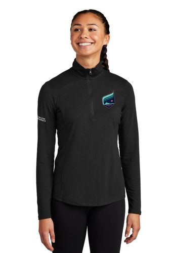 Sport-Tek Ladies PosiCharge Tri-Blend Wicking 1/4 Zip Pullover image thumbnail