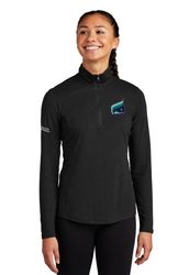 Image of Sport-Tek Ladies PosiCharge Tri-Blend Wicking 1/4 Zip Pullover