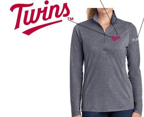 Discounted 20% - Ladies Tri-Blend Wicking 1/4 Zip Pullover  image thumbnail