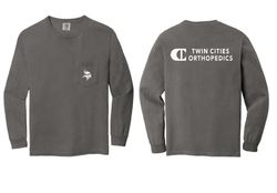 Image of Heavyweight Ring Spun Long Sleeve Pocket Tee