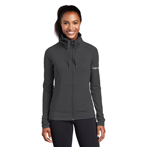 Sport-Tek Ladies Sport-Wick Stretch Full-Zip Jacket  image thumbnail