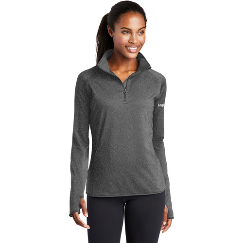 Sport-Tek Ladies Sport-Wick Stretch 1/2 Zip Pullover  image thumbnail