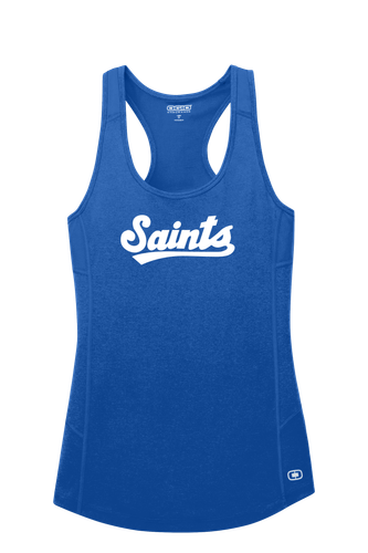 Saints OGIO Ladies Racerback Pulse Tank - Blue image thumbnail