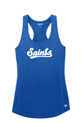 Image of Saints OGIO Ladies Racerback Pulse Tank - Blue