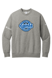 Image of Saints Nike Club Fleece Sleeve Swoosh Crew