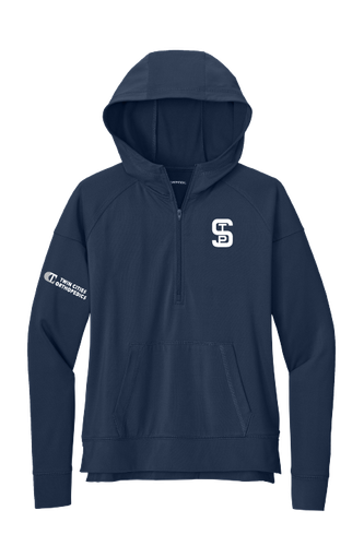 Saints Sport-Tek Ladies Sport-Wick 1/2-Zip Hoodie image thumbnail
