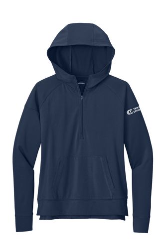 Sport-Tek Ladies Sport-Wick Stretch 1/2-Zip Hoodie image thumbnail
