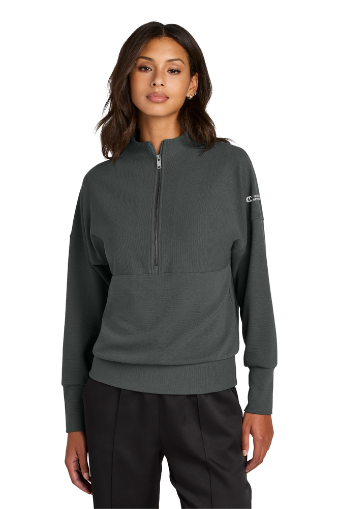 Mercer+Mettle Womens Linear Texture ¼ Zip primary image