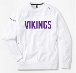 Image of Vikings UNRL Unisex Crossover White Crewneck
