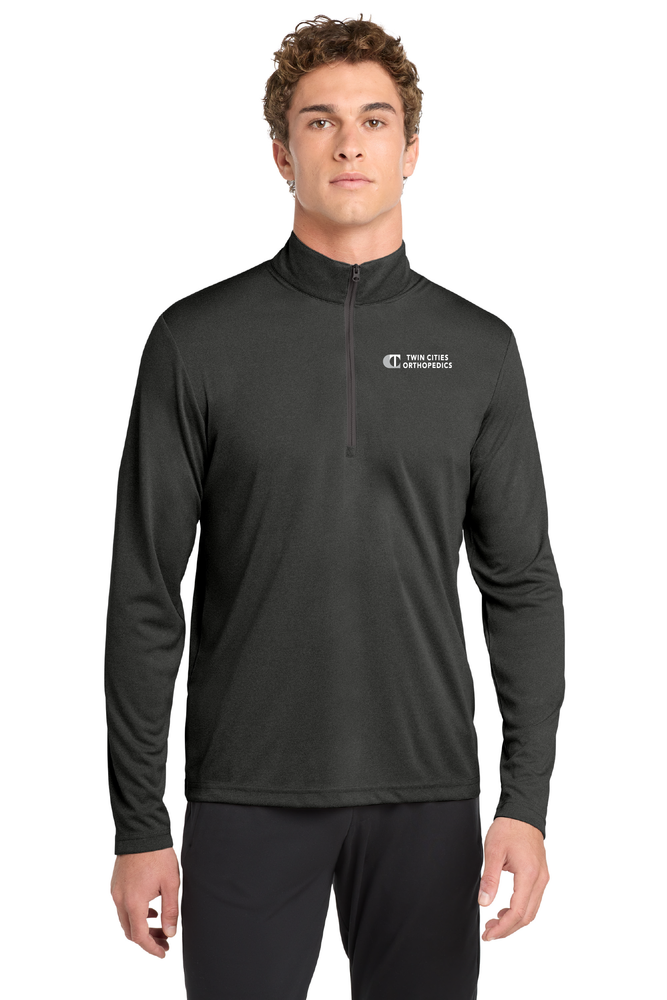 Sport-Tek Endeavor 1/2-Zip Pullover - Black Heather primary image