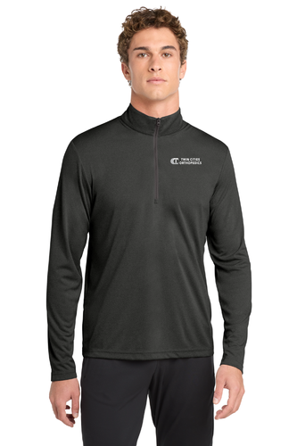 Sport-Tek Endeavor 1/2-Zip Pullover - Black Heather image thumbnail
